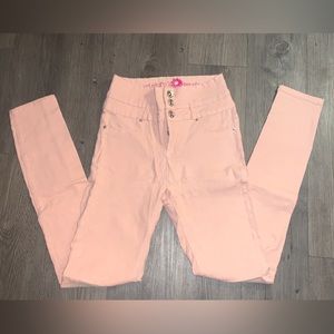 pink jeans